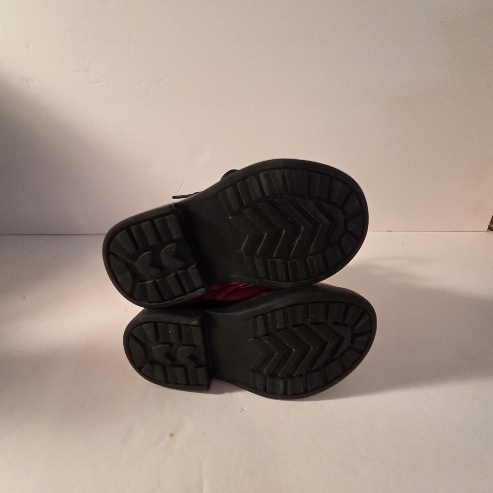 Kids Red Lace-Up Boots 6T - Picture 6 of 8